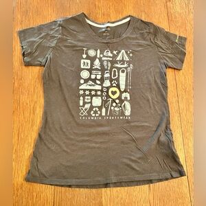 Columbia Sportswear Gray Graphic T-Shirt
